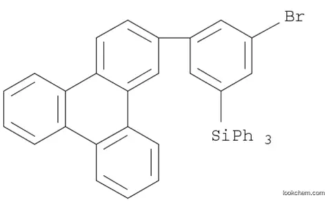 Molecular Structure of 1365089-89-9 (Triphenylene, 2-[3-bromo-5-(triphenylsilyl)phenyl]-)
